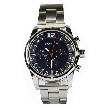 Metal deals chronograph watch