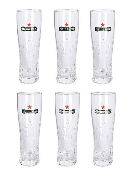 Heineken Draught Glasses 500ml - 6 Pack
