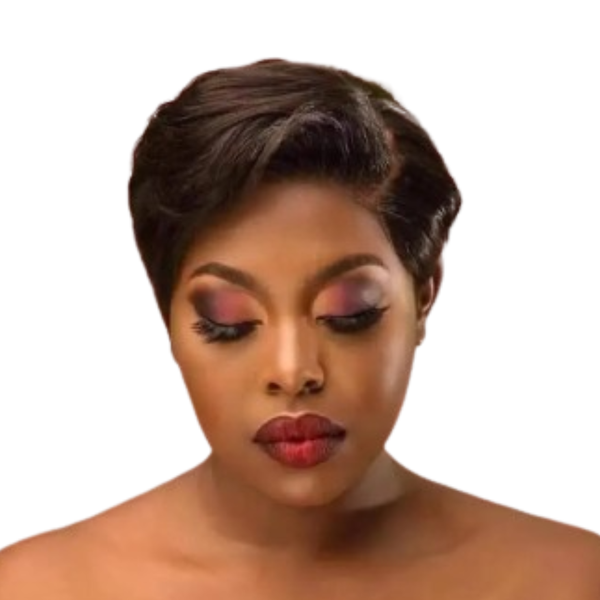 Brazilian Hair Pixie Wig With 4x4 Closure.