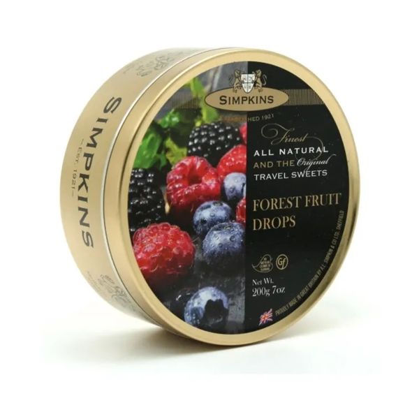 Simpkins Travel Sweets Forest Fruits Tin 200g