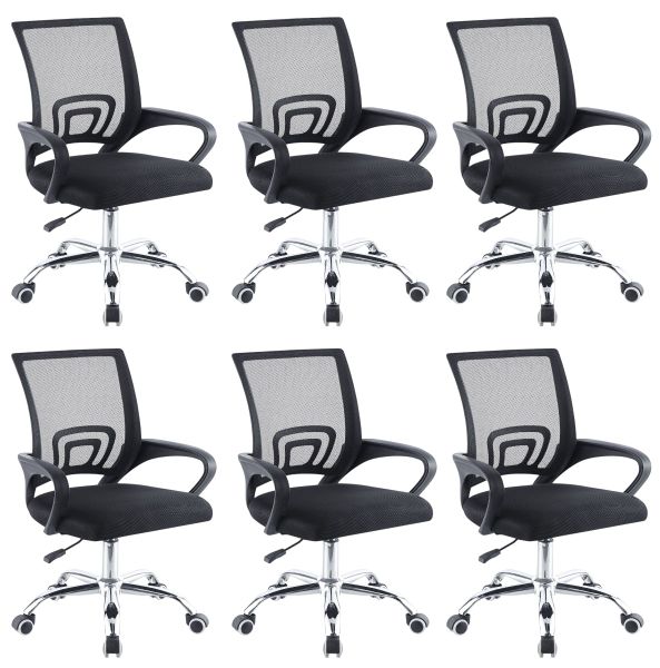 6 Pcs Office Chair Ergonomic Computer Chair