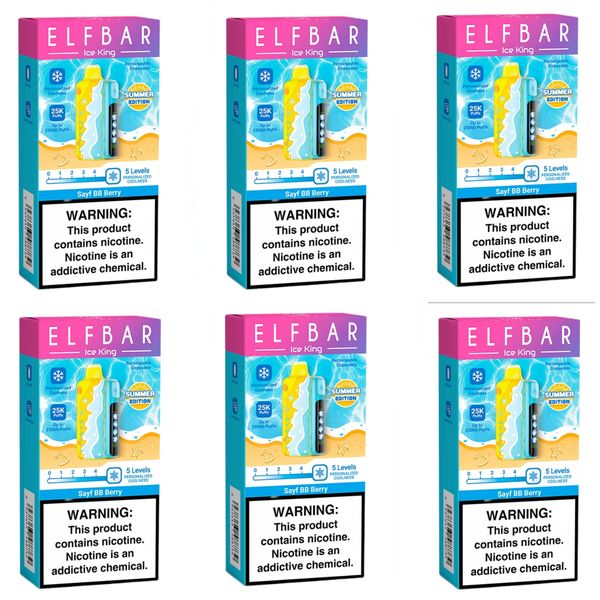Elf Bar Ice King 25000 Puffs Disposable Vapes - BB Berry (Pack of 6)