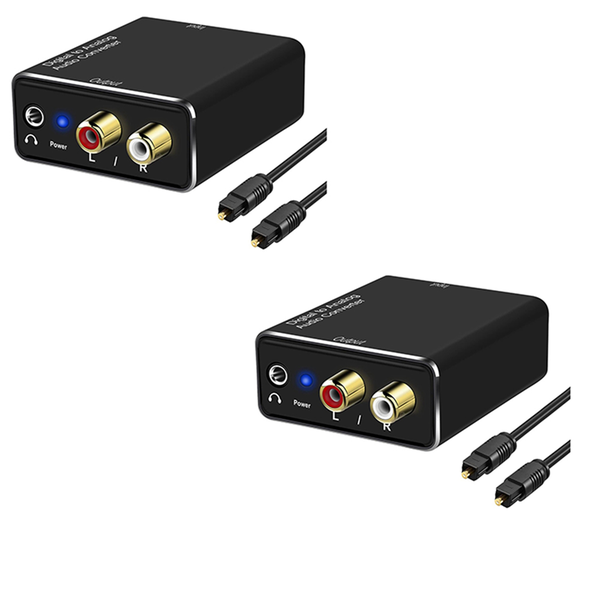 Digital To Analog Audio Converter &amp; 3 5Mm Aux Stereo Audio Adapter