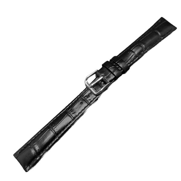 Genuine Leather Watch Strap Croc Pattern 16mm