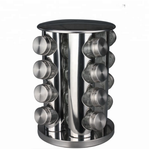 Rotating Spice Rack Storage 16 Jars