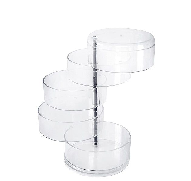 5-Tier Rotating Jewellery Storage Box - Acrylic