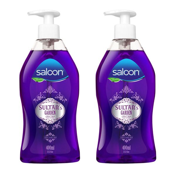 Saloon Liquid Hand Wash Soap - Lavender Sultan's Garden - 400ml - 2 Pack