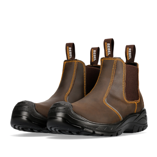 Rebel Anvil Chelsea Boot Brown image