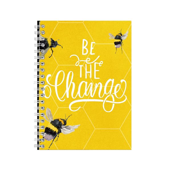 Change A5 Notebook Spiral and Lined Motivational Graphic Notepad Present115