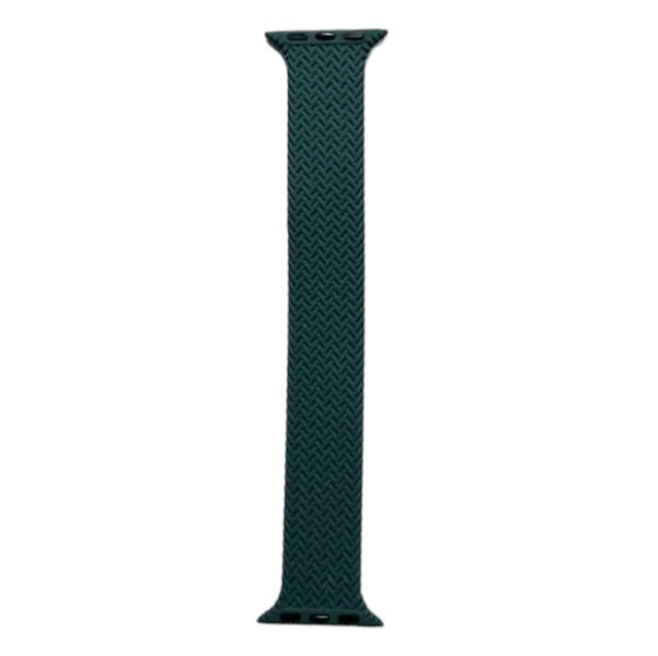 Dark Green Silicone Loop Strap for Apple Watch- 42mm/ 44mm/ 45mm