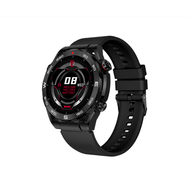 Aurafit AM13 Smartwatch - AMOLED Display, BT Calling, Black