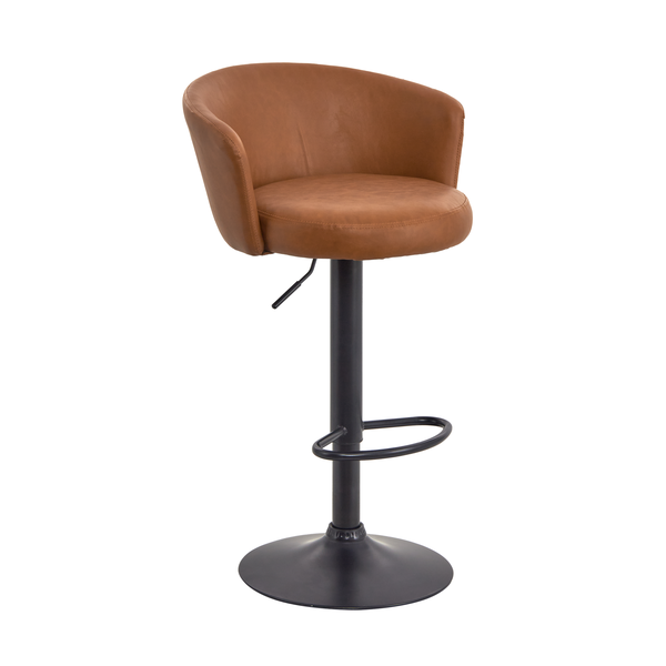 Lucien Faux Leather Barstool
