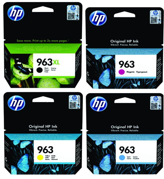 HP 963xl Black &amp; HP 963 Cyan, Magenta, Yellow Combo Pack