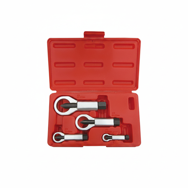 Force 4 Piece Heavy-Duty Nut Splitter Set for Rusted Nuts