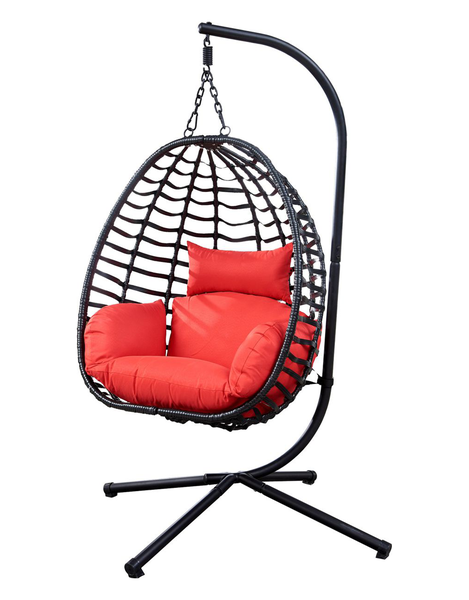 Outdoor Hanging Swing Egg Chair with Cushion F93