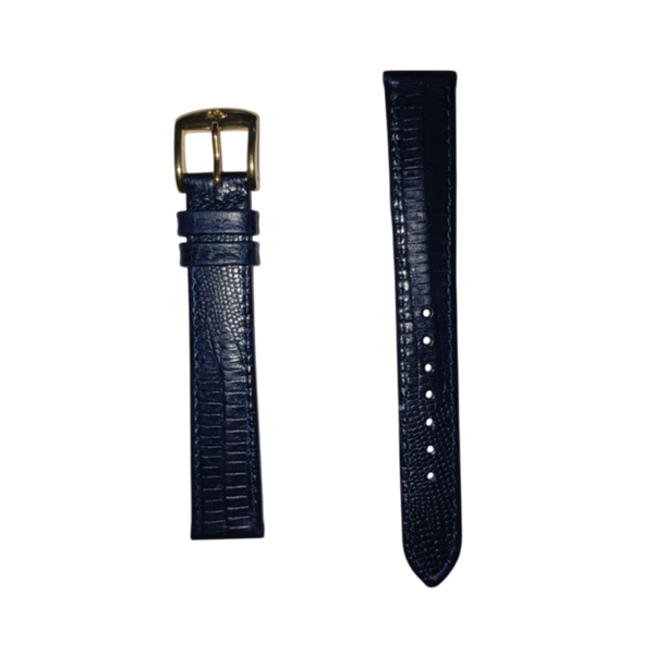 Navy Blue Teju Calf Watch Strap - 16mm