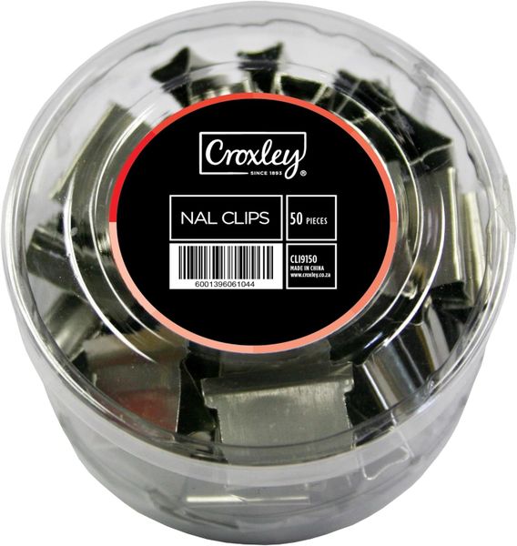 Croxley - Nal Metal Clips 6.4mm CLI9150 (Pack Of 50)