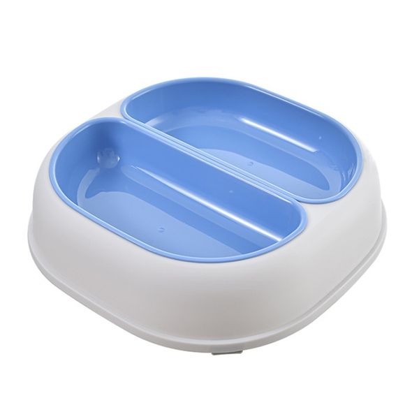 Double Plastic Cat &amp; Small Dog Food And Water Bowl