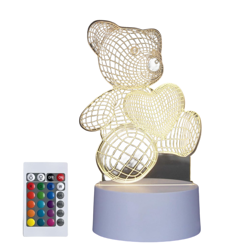 Caring Bear 3D Illusion Lamp