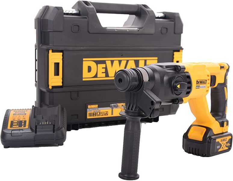 DeWalt- - Cordless Brushless SDS Plus Rotary Hammer Drill kit - 4AH