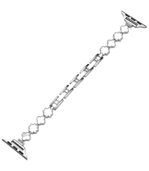 Four Charmed Bracelet Watch Strap - Silver