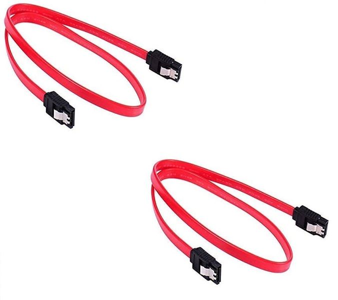 SATA Data Cable (with Locking Latch) - Pack of 2