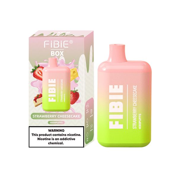 FIBIE BOX 4000 Puffs Strawberry Cheesecake Flavour 50mg