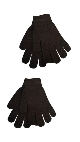 Black Winter Gloves set of 2