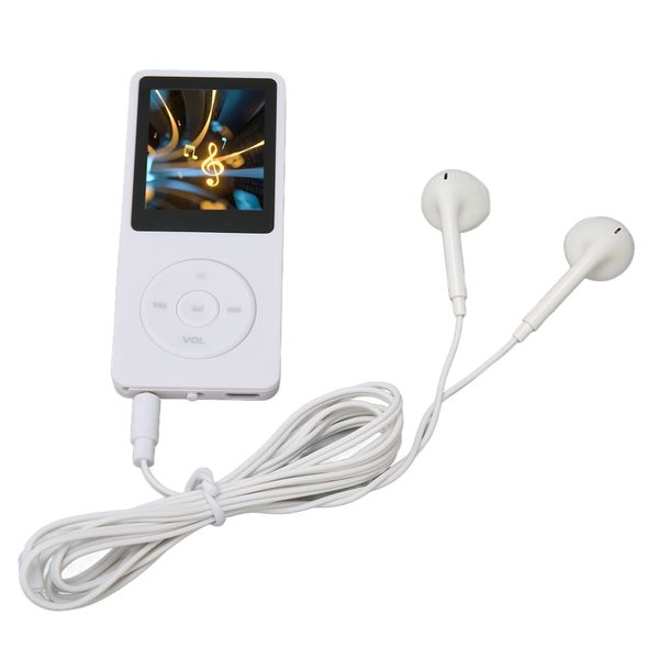 MP3 MP4 Player 1.8in Screen 8GB Memory 64GB Expandable 30 Hours White
