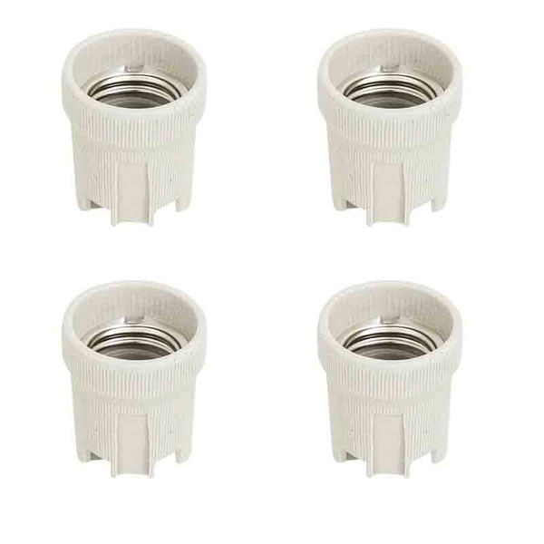 Screw Lamp Holder E27 Screw Type 4 Pack Value