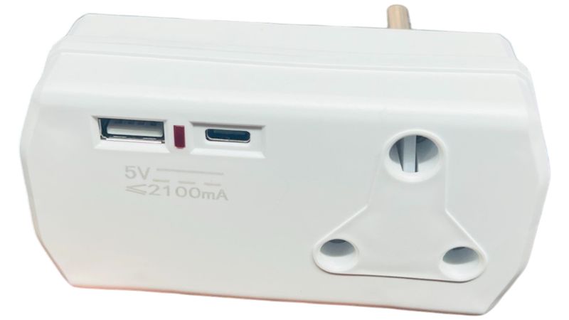 Target 16A Multiplug Adapter - 1 × 16A + 2 USB (Type-C &amp; USB-A) SA Plug