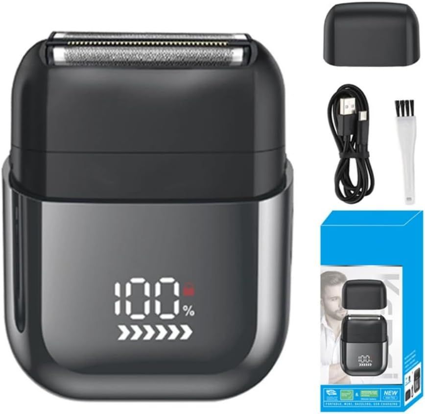 Electric Shavers for Men, Mini Electric Razor for Travel, IPX7 Waterproof