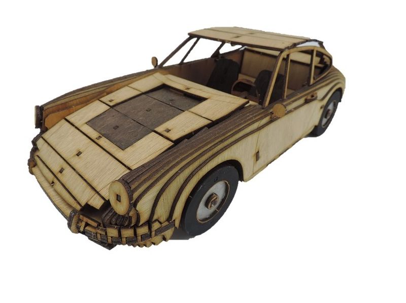Porsche 911 3D Puzzle Wooden 3D Model