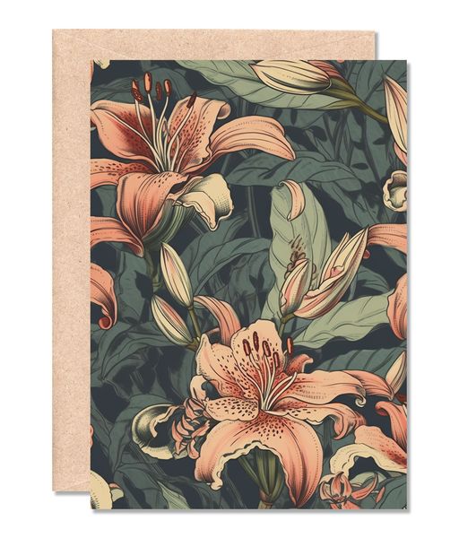 Greeting Cards: Vintage Lily (5 Pack)