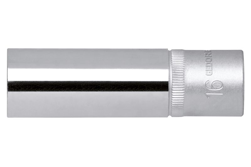 Gedore Red Sparkplug Socket 1/2 Inch 16mm+Magnet