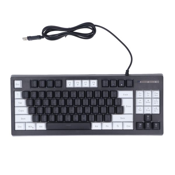 87 Key RGB Keyboard Double Color, Wired, Home/Office
