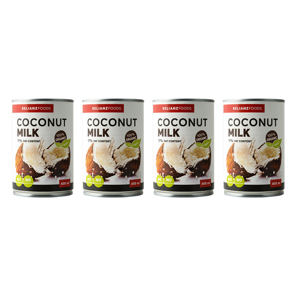 Organic Coconut Milk (Vegan) - 4 x 400ml