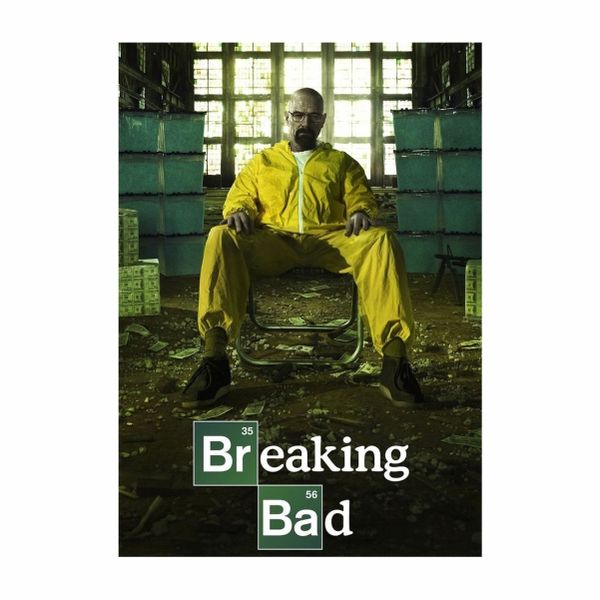 Breaking Bad Bryan in Yellow Suit and Chair - A1 Poster