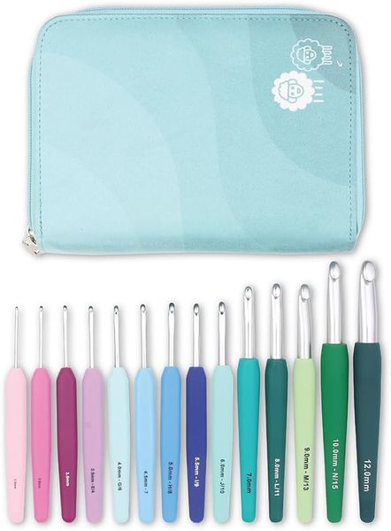 KnitPro Waves Grande Crochet Hook Set - 14 hooks