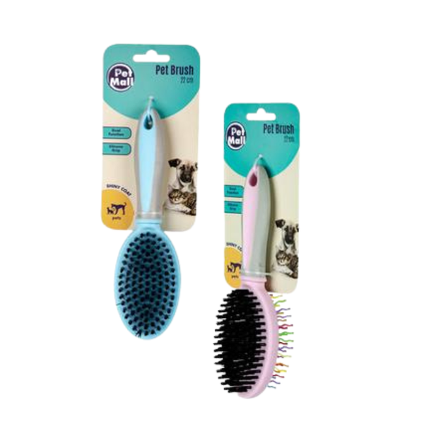 Pack Of 2-Pet Dog/Cat Brush 22CM 2-Function Asst