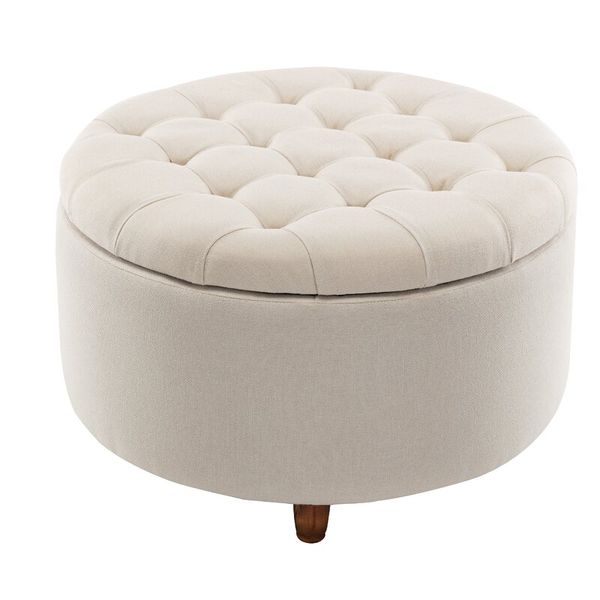 Upholstered Storage Ottoman