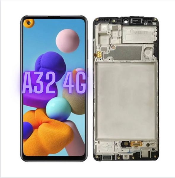 Replacement Incell LCD for Samsung A32 4g with Frame Plus Screen Protector