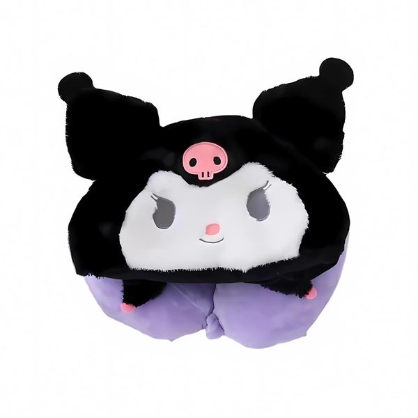 Plush U Shape Hoodie Travel Pillow