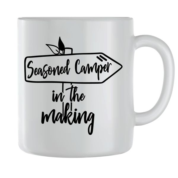 Seasoned Coffee Mugs for Men Women with Outdoor Camping Graphic Cup Gift167