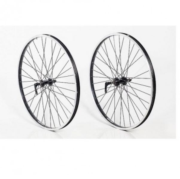 Avalanche WHEEL 24" MTB REAR ALLOY BLACK RIM / BLACK SPOKE CLUSTER