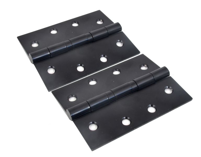 Ebony Black Bearing Butt Hinge 100MM 202S