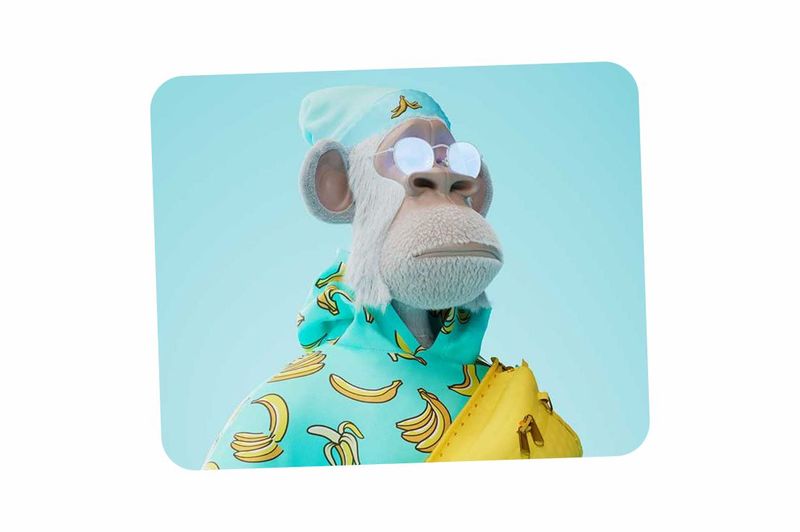 Ape Banana Printed Mouse Pad