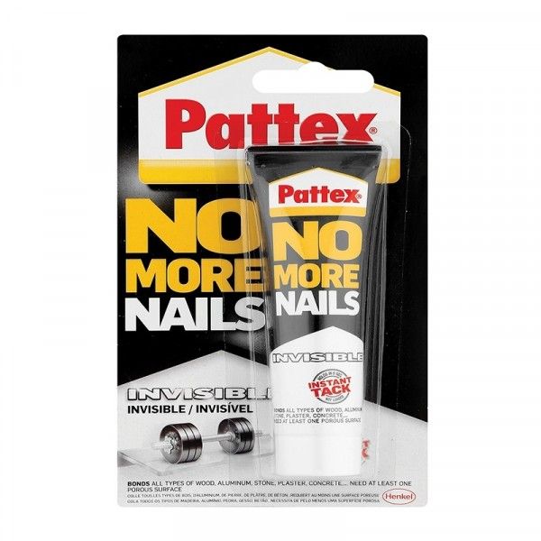 Pattex No More Nails Tube - 40 Grams - Invisible