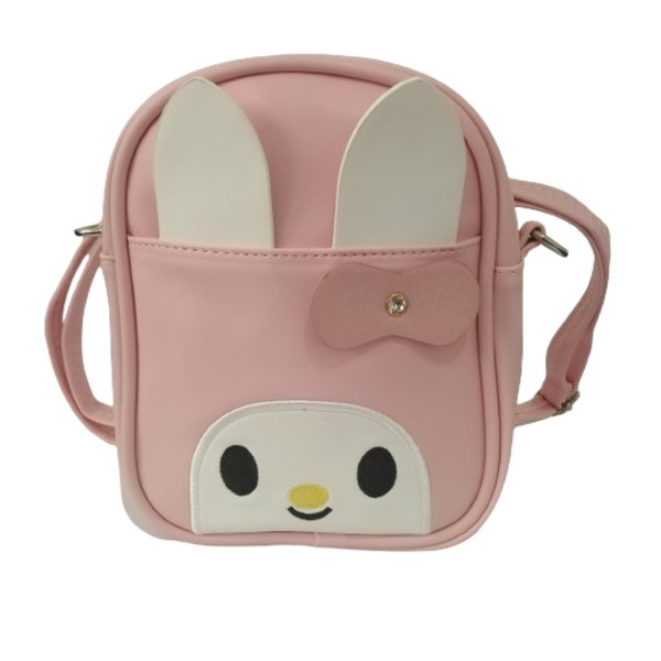 Stylish Rabbit Ears Girls Mini Backpack With Shoulder Option - Black