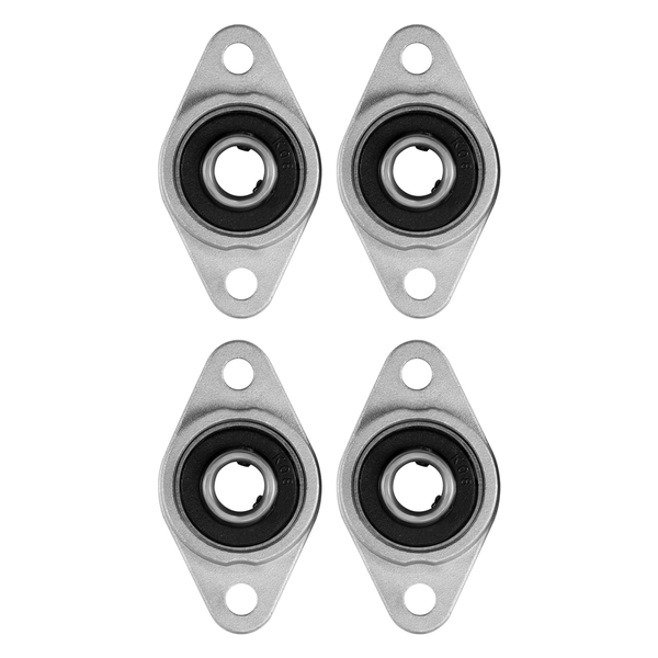 4 Pcs Kfl08 Pillow Block 8Mm Diameter Rhombic Flange Compatible with None